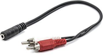 Кабель PowerPlant mini-jack 3.5 мм - 2RCA 0.3 м (CA910847) H00000179461 фото