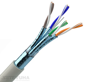 Кабель вита пара OK-Net F/FTP Cat 7 LSZH 4 х 2 х 0.56 (7935043m500) H00000011596 фото