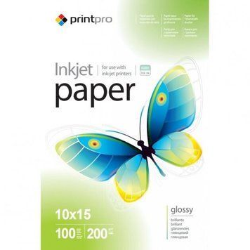 Бумага PrintPro 10x15 200 г/м&sup2; 100 шт. (PGE2001004R) H00000177308 фото