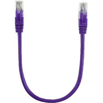 Патч корд Ritar UTP Cat. 5e 0.5 м PVC Фіолетова (PCR-CU/0.5Pe) H00000100407 фото