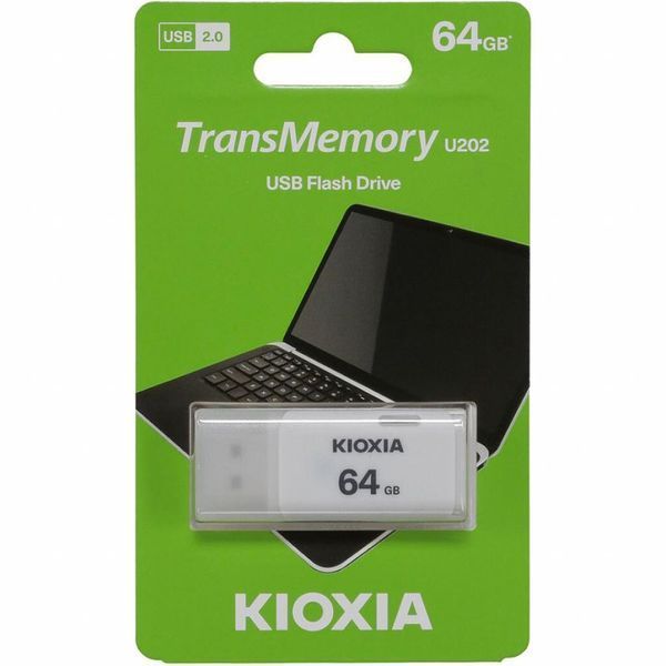 Флеш пам'ять USB Kioxia TransMemory U202 64ГБ USB 2.0 (LU202W064GG4) H00000128950 фото