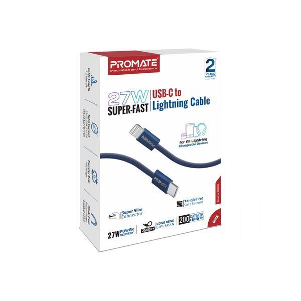 Кабель Promate (ecoline-ci120.navy) H00000448544 фото