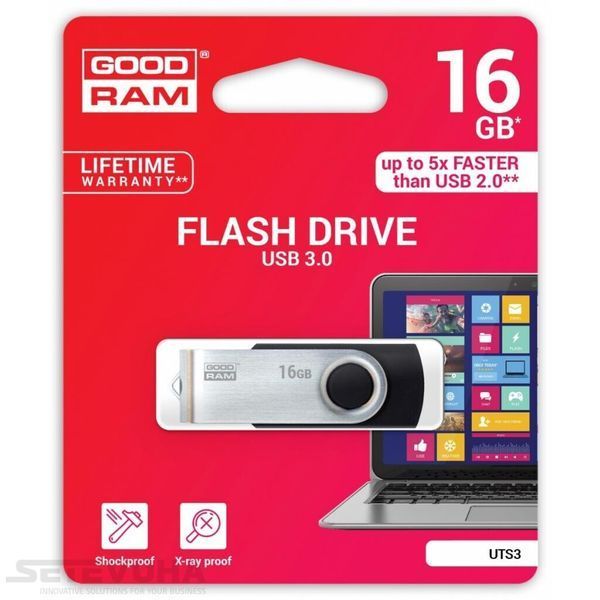 Флеш память USB GOODRAM UTS3 16ГБ USB 3.0 (UTS3-0160K0R11) H00000041207 фото