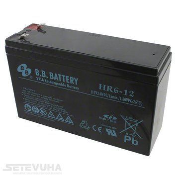 Аккумуляторная батарея B.B. Battery 6 Ач AGM 12 В (HR6-12/T1) H00000000259 фото