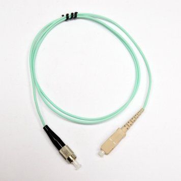Патч-корд оптичний CMS SC-FC UPC MM(OM3) Simplex 1м (UPC-1SCFC(MM)S(ON)S) H00000343199 фото