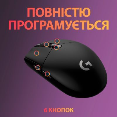 Миша Logitech G305 Lightspeed бездротова ігрова (910-005282) H00000166030 фото