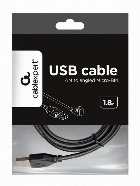 Кабель Cablexpert USB Type A - Micro-USB 1.8 м USB 2.0 (CCP-mUSB2-AMBM90-6) H00000180017 фото