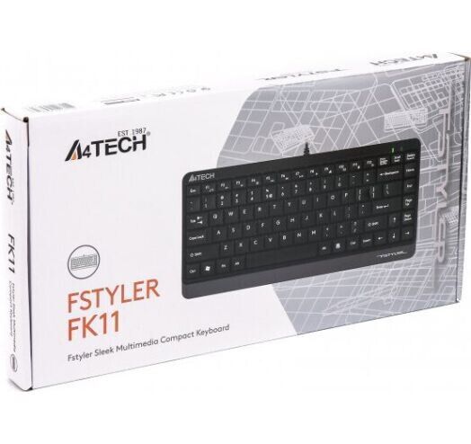 Клавіатура A4Tech провідна (FK11 USB (Grey)) H00000075730 фото