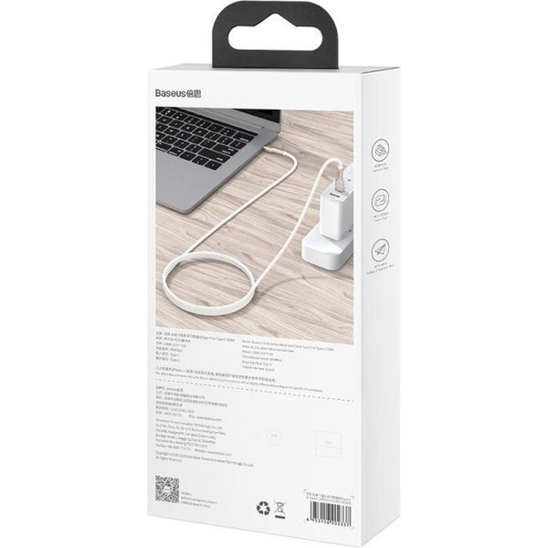 Кабель BASEUS USB Type C - USB Type C 2 м USB 2.0 (CATJK-D01) H00000180331 фото
