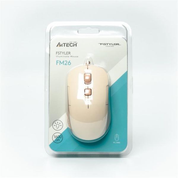 Мышь A4Tech (FM26 (Cafe Latte)) H00000409874 фото