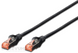 Патч-корд DIGITUS S/FTP Cat. 6 2 м PVC Черный (DK-1644-020/BL) H00000015837 фото