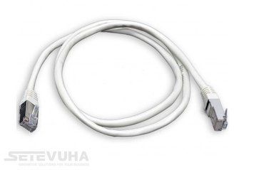 Патч-корд Kingda FTP Cat. 5e 0.25 м PVC Белый (PAFT4025) H00000006399 фото