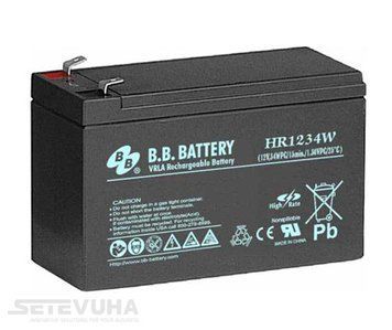 Аккумуляторная батарея B.B. Battery 9 Ач AGM 12 В (HR1234W/T2) H00000028791 фото