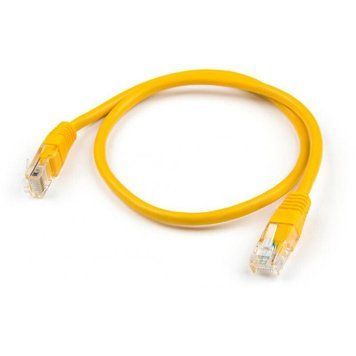 Патч корд Vinga UTP Cat. 5e 0.5 м PVC Жовтий (VCPPCCCS0.5Y) H00000159130 фото