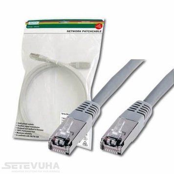 Патч корд DIGITUS SF/UTP Cat. 5e 3 м PVC Сірий (DK-1531-030) H00000023268 фото