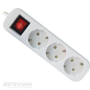 Мережевий фільтр Defender 1,8м 3-розеточний EU (99233_DEFENDER) H00000032350 фото