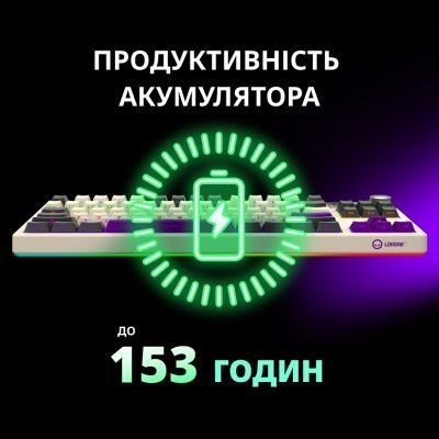 Клавіатура Lorgar (LRG-KBP70TKLW-BK-US) H00000482577 фото