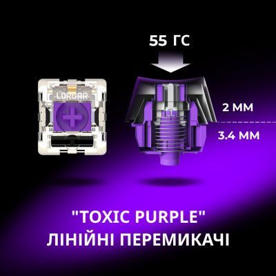Клавіатура Lorgar (LRG-KBP70TKLW-BK-US) H00000482577 фото