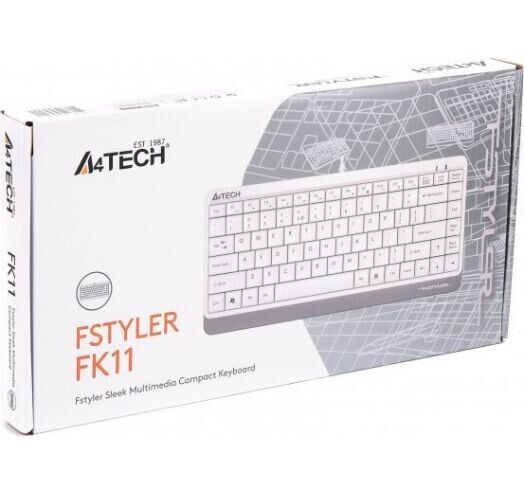 Клавіатура A4Tech провідна (FK11 USB (White)) H00000075731 фото