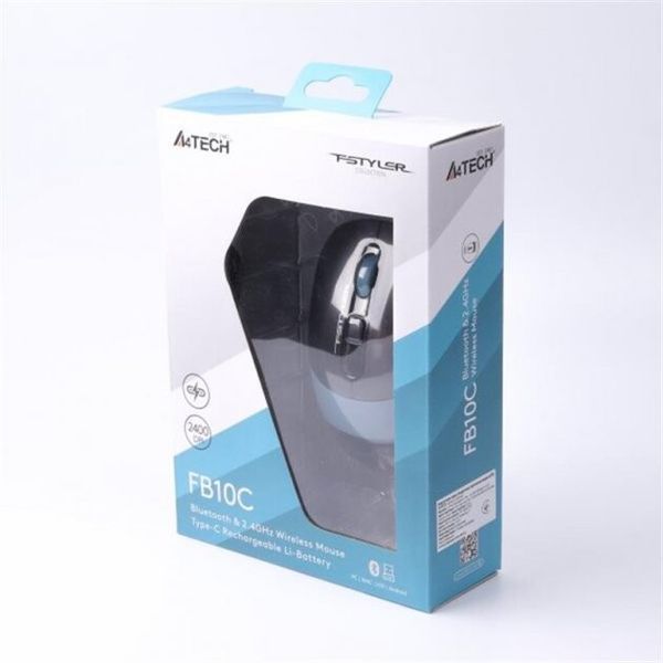 Мышь A4Tech беспроводная (FB10C (Ash Blue)) H00000174802 фото