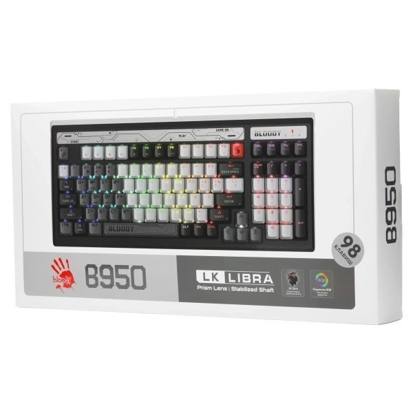 Клавіатура A4Tech (B950 RGB (Warrior Grey)) H00000416440 фото