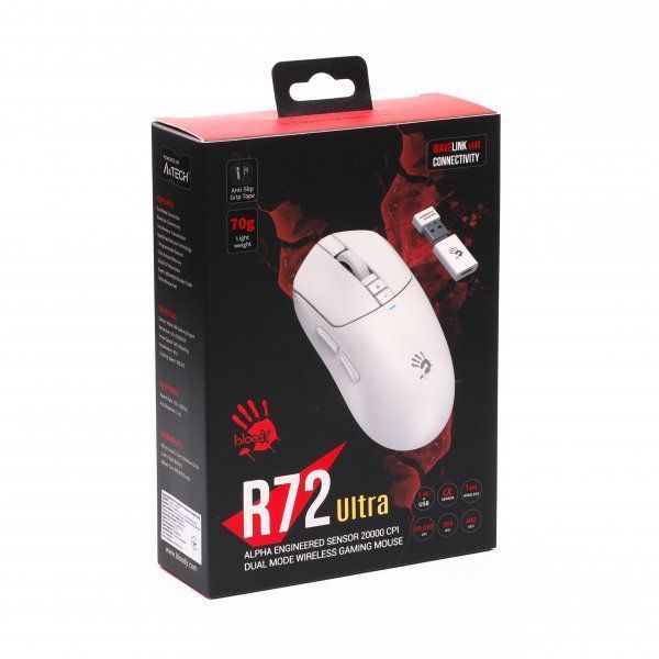 Мышь A4Tech (R72 Ultra (White)) H00000457217 фото