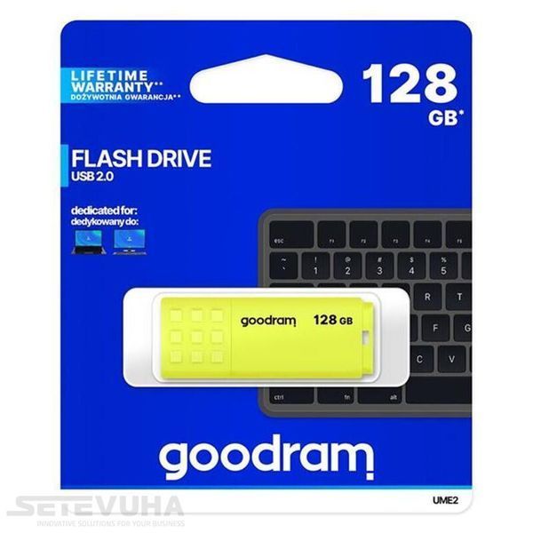 Флеш память USB GOODRAM UME2 128ГБ USB 2.0 (UME2-1280Y0R11) H00000042646 фото