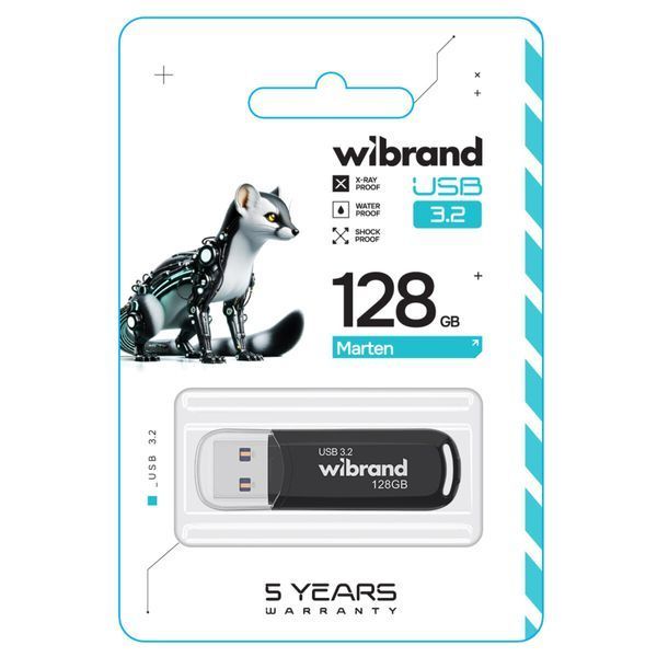 Флеш пам'ять USB Wibrand (WI3.2/MA128P10B) H00000460207 фото