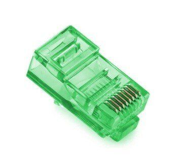 Конектор RJ-45 Merlion Cat 5 UTP (Не экранированный) 100 шт (RJ45ML-GR) H00000274508 фото