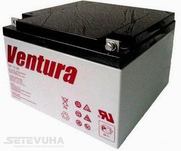 Акумуляторна батарея Ventura 26 Аг AGM 12 В (GP 12-26) H00000029757 фото