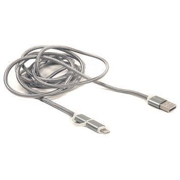 Кабель PowerPlant USB Type A - Micro-USB Apple Lightning 2 м USB 2.0 (CA910496) H00000179552 фото