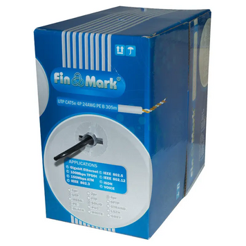 Кабель вита пара FinMark UTP Cat 5e PE 2 х 2 х 0.51 (FinMark_55850) H00000160467 фото