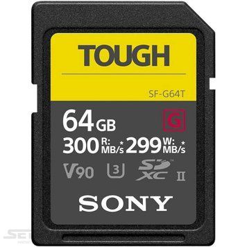 Карта памяти Sony TOUGH SD 64ГБ (SF64TG) H00000038372 фото