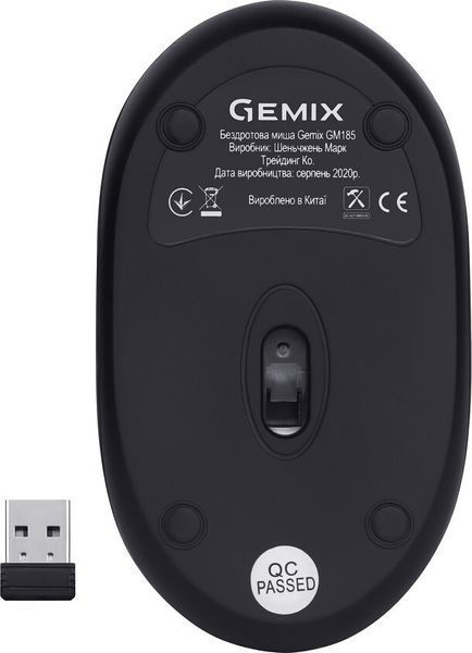 Мышь Gemix GM185 беспроводная (GM185BK) H00000054013 фото
