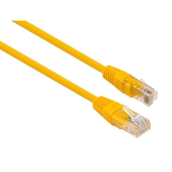 Патч корд Vinga UTP Cat. 5e 1 м PVC Жовтий (VCPPCCCS1Y) H00000159134 фото