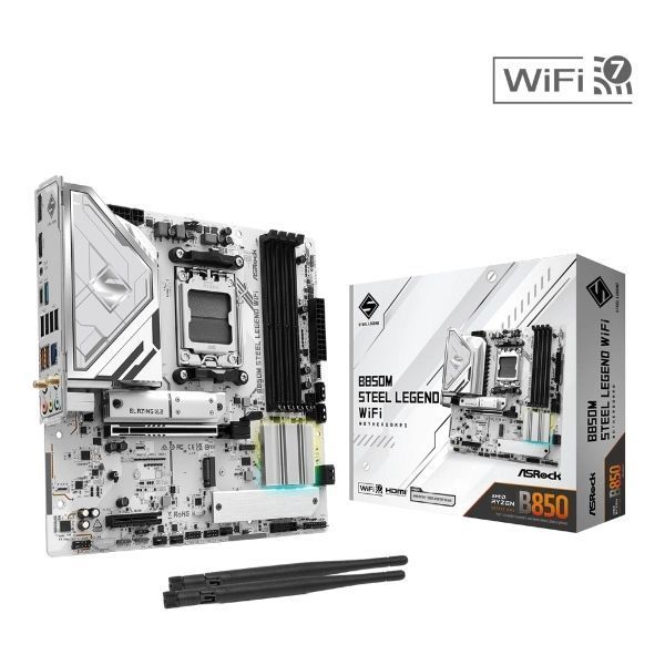 Материнська плата ASRock (B850M STEEL LEGEND WIFI) H00000446388 фото