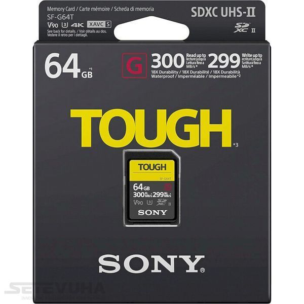 Карта пам'яті Sony TOUGH SD 64ГБ (SF64TG) H00000038372 фото