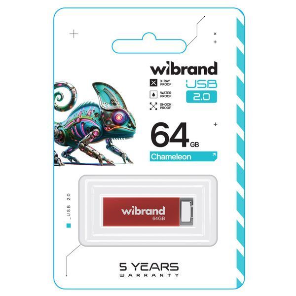 Флеш пам'ять USB Wibrand (WI2.0/CH64U6R) H00000460113 фото