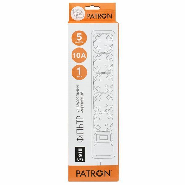 Мережевий фільтр Patron (EXT-PN-SP-1053U) H00000392749 фото