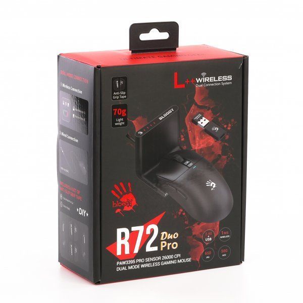 Мышь A4Tech (R72 Pro Duo (Black)) H00000457408 фото