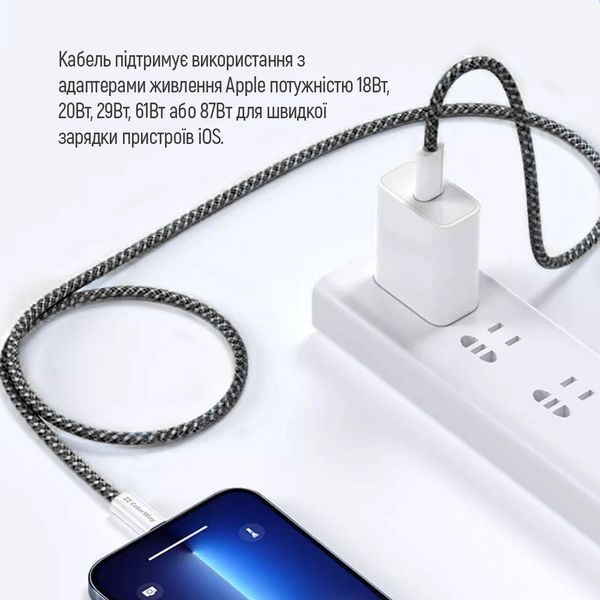 Кабель ColorWay (CW-CBPDCL061-BK) H00000447882 фото