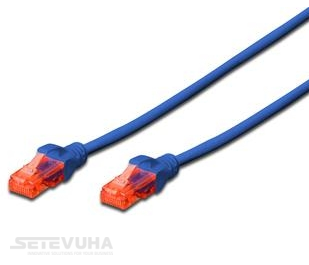 Патч корд DIGITUS UTP Cat. 6 5 м PVC Синій (DK-1612-050/B) H00000015922 фото