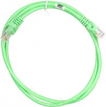 Патч корд 2E UTP Cat. 5e 1 м PVC Зелений (2E-PC5ECOP-100GRN) H00000072298 фото