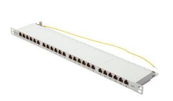 Патч-панель DIGITUS 0.5U 24 &times; RJ-45 FTP/STP кат. 6 (DN-91624S-SL-SH-G) H00000319743 фото
