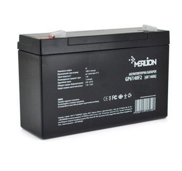 Акумуляторна батарея Merlion 14 Аг AGM 6 В (GP6140F2) H00000165951 фото