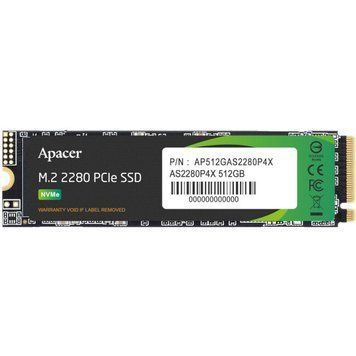 SSD диск Apacer AS2280P4X 512ГБ PCI Express 3.0 x4x M.2 2280 3D TLC (AP512GAS2280P4X-1) H00000255687 фото