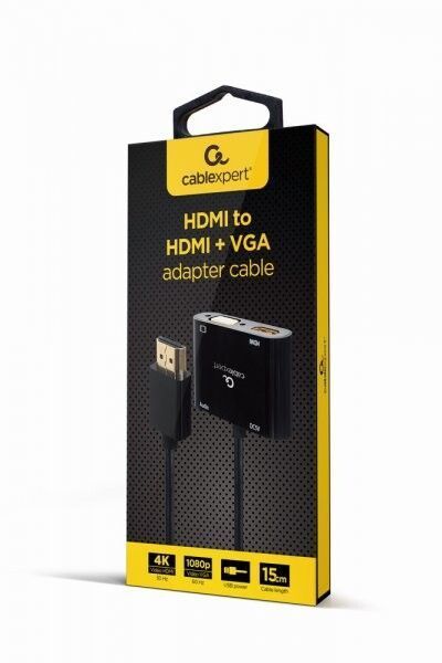 Адаптер-перехідник Cablexpert (A-HDMIM-HDMIFVGAF-01) H00000319161 фото