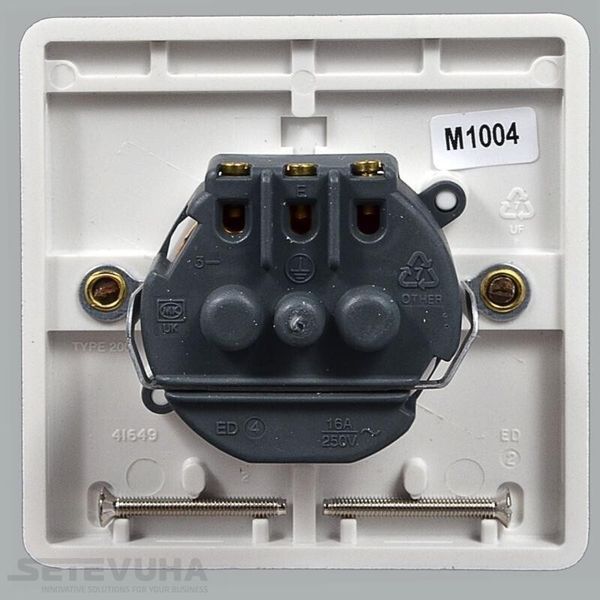 Розетка MK (K4150 S2 WHI) H00000016620 фото