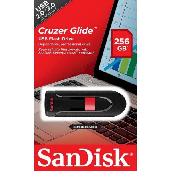 Флеш память USB SanDisk Cruzer Glide 256ГБ USB 2.0 (SDCZ60-256G-B35) H00000150119 фото