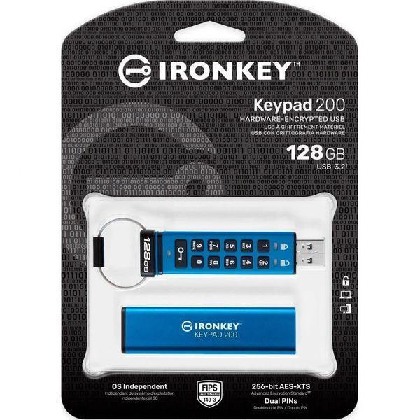 Флеш память USB Kingston (IKKP200/128GB) H00000412812 фото